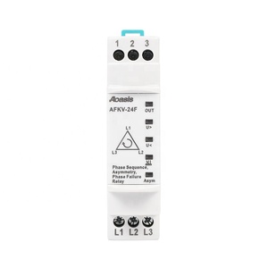 AFKV 24F minyatür 380V <span class=keywords><strong>3</strong></span> fazlı röle arızası dizisi ve genel amaçlı kullanım için voltaj algılama koruması mühürlü - Product Image 2