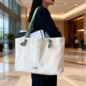 Bolsa <span class=keywords><strong>de</strong></span> Lona con Logotipo Personalizado - Verde Vintage con Correa Abierta y Borla, Se Acepta OEM/ODM, para Uso Diario y <span class=keywords><strong>de</strong></span> <span class=keywords><strong>Playa</strong></span> <span class=keywords><strong>en</strong></span> Verano - Product Image 3