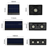 Lámpara Solar de Pared para Exteriores, Decorativa, con Montaje en Pared, IP65 Impermeable, Luces LED Solares para Jardín