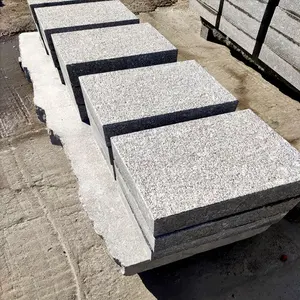 Wholesale Professional Flamed Dark Grey Granite Slabs Stone Paving Chopped Granite Paving