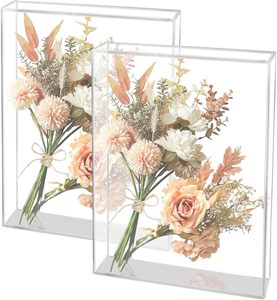 Acrylic 6 x 8in rõ ràng bóng hộp hiển thị trường hợp cho hình ảnh đám cưới Hoa tabletops-cho đồ lưu niệm và nhiều hơn nữa - Product Image 2