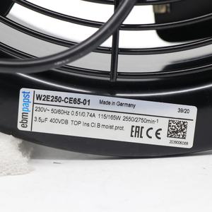 Ventilador Axial de Refrigeración ebmpapst 230V AC 115W W2E250-CE65-01 250mm 1024.13CFM 2550RPM IP44 con Rotor Externo para Turbinas Eólicas - Product Image 6