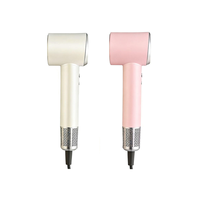 Sèche-cheveux électrique professionnel silencieux à moteur AC ionique haute vitesse sans pales en plastique, puissant 1600W pour usage hôtelier et domestique