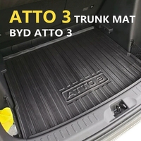 Nouvel ensemble de tapis de sol et de tapis de coffre en TPE pour BYD Atto 3 Yuan Plus 2022-2023, 4 pièces, toutes saisons, imperméable, pour coffre de chargement