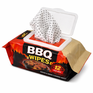 Salviette Extra Spesse per Pulizia Barbecue Multiuso, Ricarica con Punti Adesivi - Product Image 3