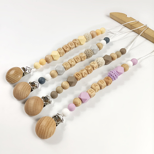 Nouveauté, attache de sucette pour bébé en silicone de qualité alimentaire sans BPA, chaîne de maintien pour sucette, sangle durable, résistante à la chaleur, durable - Product Image 1