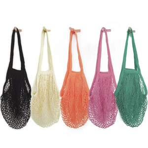 Wholesale High Quality Foldable <b>String</b> Cotton Net <b>Bag</b> Eco Friendly Shopping Mesh Tote <b>Bag</b> - Product Image 1