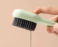 Brosse à chaussures en plastique multifonctionnelle pour le nettoyage hydraulique du linge liquide avec distributeur de savon Matériau PP