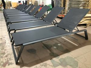 Tumbona <span class=keywords><strong>de</strong></span> aluminio moderna, sillón <span class=keywords><strong>de</strong></span> malla impermeable para espacios al aire libre, para <span class=keywords><strong>piscina</strong></span>, jardín, Hotel, playa, patio, <span class=keywords><strong>alquiler</strong></span> - Product Image 2