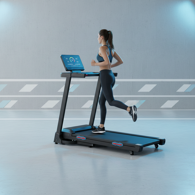 Electric Foldable Home Treadmill 1.0HP Motor LED Screen Handheld Heart Rate Monitor Auto Incline Eco-Friendly Calories Portable