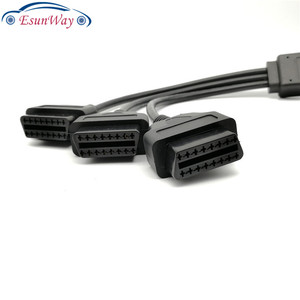 OBDII OBD 2 16Pin OBD2 16 <span class=keywords><strong>Pin</strong></span> 1 Trong <span class=keywords><strong>3</strong></span> Nam Thành Ba Nữ Cho Elm327 Chuyển Cáp Chẩn Đoán Và Đầu Nối Xe - Product Image 5
