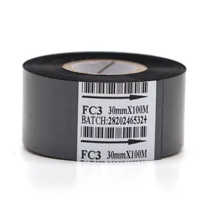 FC3 Aanpasbare Grootte 30Mm X 100M Coder Printer Machine Zwarte Hete Stempel Lint