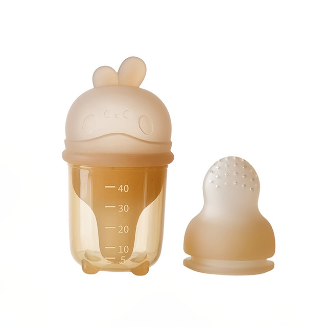 New Arrival Rabbit Shaped 40ml Organic Medicinal Baby Fruit Pacifier PP Baby Feeder Dispenser Medicine Dropper Spoon Direct