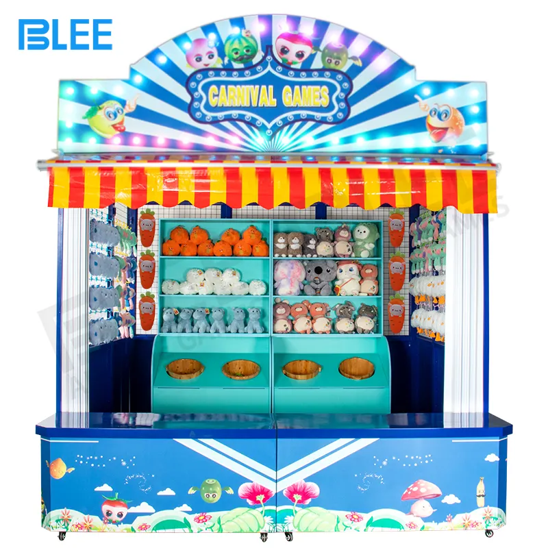 Theme Park Interactive Carnival Booth Ball in a Bucket Fairground Game Carnival Game Tourist Spot Carnival Booth For Sale