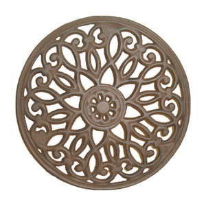 Support de plante en fonte robuste support de plante en <span class=keywords><strong>pot</strong></span> rond support de <span class=keywords><strong>pot</strong></span> de fleurs <span class=keywords><strong>sur</strong></span> 3 roues solides support de jardinière intérieur extérieur - Product Image 3