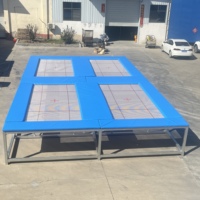 Tapis de trampoline de haute qualité, tapis de trampoline professionnel pour adultes et enfants, cercles carrés personnalisables