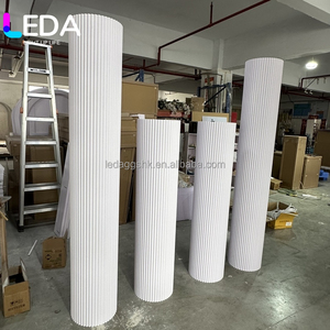 เสาฐานรองเวทีตกแต่งงานแสดงสินค้า LEDA สีขาว ทำจาก PVC - Product Image 2