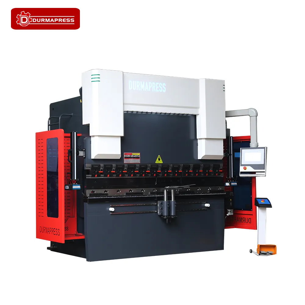 China Durampress 100t/110T/120t chapa hidráulica CNC prensa plegadora dobladora 4 + 1 eje prensa freno Servo para Che