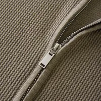 Vente en gros usine – Pull tricoté personnalisé avec logo OEM/ODM pour homme, col rond, manches longues, en coton et laine, cardigan zippé à motifs