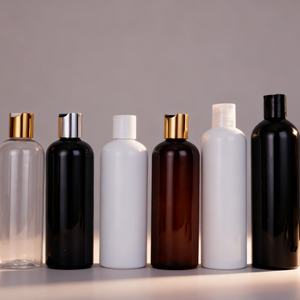 Botella de Plástico PET Transparente/Ámbar de 200ml, 250ml, 300ml con Tapa de Rosca y Dosificador para Jabón Líquido, Champú, Venta al Por Mayor - Product Image 1