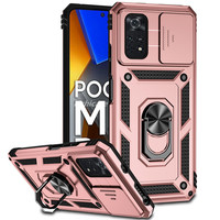 Housse de protection anti-gravité pour Xiaomi Poco M4 Pro 4G Slide Push Window Magnetic Suction Back Cover