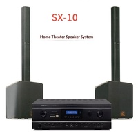 Sistema de Audio para Cine en Casa y Karaoke Shile SX-10, Altavoz de Columna de Sonido de Banda Completa de Baja, Media y Alta Frecuencia, Amplificador