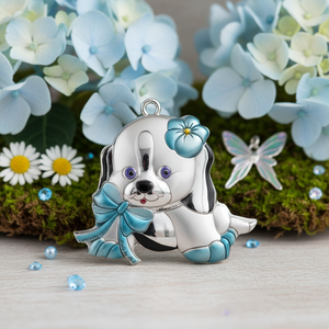 Ciondolo e Charm BLAZON a Forma di Cane Azzurro, Grande Formato 63x52 - Product Image 3