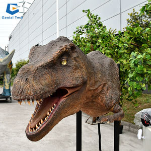 SGD10 tête de dinosaure t-rex murale Silicone <span class=keywords><strong>Dinosau</strong></span> t-rex modèle animatronique pour la décoration de centre commercial - Product Image 5