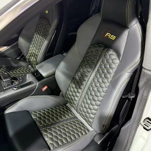 Fundas de Asiento para Auto, Juego Completo de Alta Calidad en Cuero, Modificación Específica para <span class=keywords><strong>Audi</strong></span> A1 A2 A3 <span class=keywords><strong>A4</strong></span> A5 A6 A7 - Product Image 1