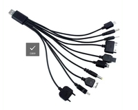 Câble de chargeur de téléphone portable universel USB 10-en-1 Câble de charge USB 10-en-1 pour écouteurs en métal tressé pour téléphone Android