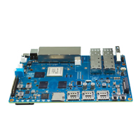 Banana Pi BPI-R4 con Carcasas, Mediatek MT7988A (880) Quad-Core ARM Cortex-A73, 4GB DDR4, 8GB eMMC, Router OpenWRT