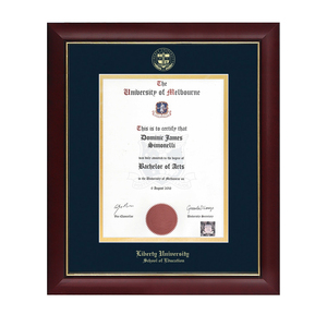 Mondon thân thiện với môi gỗ cao đẳng A4 giấy chứng nhận tốt nghiệp đại học logo bằng tốt nghiệp khung bán buôn - Product Image 4