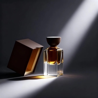Flacon de parfum en verre transparent de luxe, nouveau design, haute qualité, vide, avec pompe pulvérisatrice, 30ml 50ml 75ml, pour sérum de soin de la peau - Vente chaude