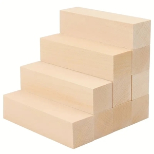 Blok Ukiran Kayu Basswood Pasokan Pabrik, Kit Blok Pahat Kayu, Bahan Kayu Kerajinan DIY untuk Pemula - Product Image 2