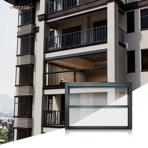 Wazzor çift cam alüminyum akıllı pencere yukarı ve aşağı ev elektrikli kaldırma pencere için otomatik sürgülü pencere - Product Image 2