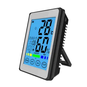 CH-913屋内タッチスクリーンデジタル気圧計ワイヤレス多機能温度計湿度計
