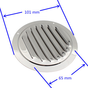 Grille <span class=keywords><strong>d</strong></span>'aération en acier inoxydable 316 de qualité marine supérieure, finition polie, design anti-éclaboussures à persiennes, quincaillerie marine pour yacht et bateau - Product Image 6