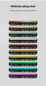 <span class=keywords><strong>Sveglia</strong></span> Digitale LED con Barra Luminosa Ritmica, Orologio da Tavolo Colorato, 3 Livelli di Luminosità Regolabile, Orologio Elettronico RGB Multicolore - Product Image 6