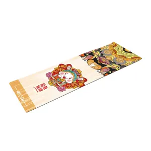 Huayi Custom Printed Rabbit Natur kautschuk Wildleder Umwelt freundliche Yoga matte mit Trage gurt