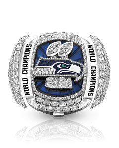Anillo de Campeón de Fútbol Blue Hawk 2025-2026, con Alas, Deportivo, para Hombre, Joyería de Moda - Product Image 1