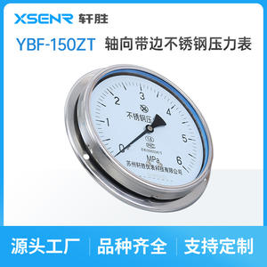 เกจวัดแรงดันสแตนเลสซูโจว ซวนเซิง ขนาด 150 มม. 6 เมกะปาสคาล แบบอนาล็อก ติดตั้งบนแผง พร้อมเกลียวเชื่อมแบบแกน - Product Image 3