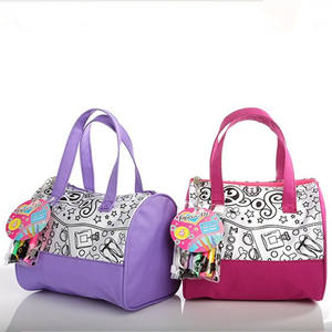 Diy着色画包来样定做Diy紫色画包创意你自己的公主包 - Product Image 1