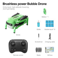 WGNRC M8S Mini Quadricoptère RC Jouet, Avion RC Brushless, Longue Autonomie de Vol, Quadricoptère RC Cascadeur avec Effet Bulle