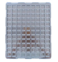 Plateau alvéolé antistatique en PET/ABS/PP transparent avec logo personnalisé, épaisseur et forme personnalisables pour l'électronique grand public