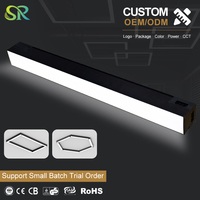 Luminaire linéaire LED en aluminium de qualité supérieure, rotation à 270 degrés, raccordable sans outil, pour atelier, bureau, couloir, suspension ou montage en surface