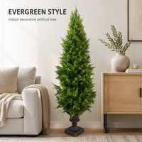 Arbre de cyprès artificiel de 120/150/180 cm, faux bonsaï, plantes en plastique pour la décoration intérieure