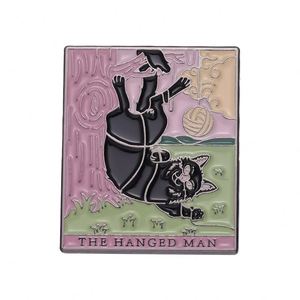 New Design Animal Tarot Custom Enamel <b>Pin</b> Pink Black Cat <b>Hat</b> <b>Pins</b> Lapel Badge - Product Image 5