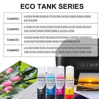 Recargas de Tinta para Impresora de Inyección de Tinta Tiger 001 003 101 103, Tinta Compatible con Impresoras Epson 4160 5190 6160 6170 6190 3110 3150