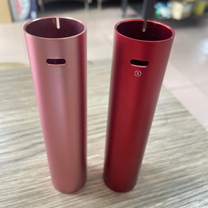 <span class=keywords><strong>Tube</strong></span> rond en aluminium extrudé personnalisé avec logo, anodisé, percé, soudé, découpé, pour boîtier de batterie externe ou lampe torche - Product Image 2