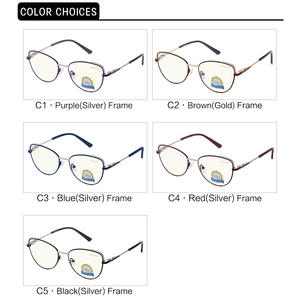 Lunettes anti-lumière bleue à monture métallique pour femme Grey Jack 5121 taille moyenne printemps 2021 - Product Image 1
